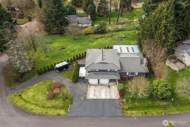 birds eye view of property