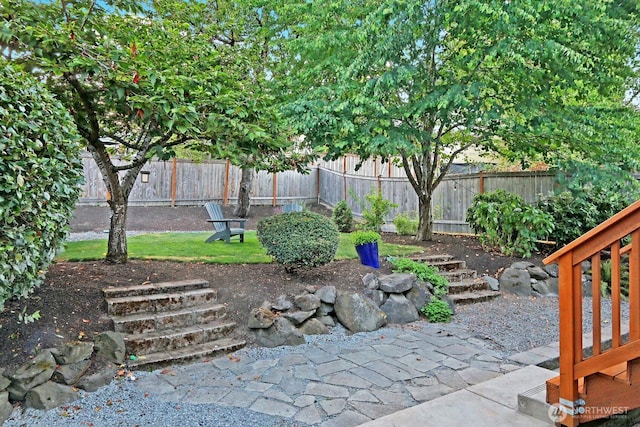 view of patio / terrace with a fenced backyard