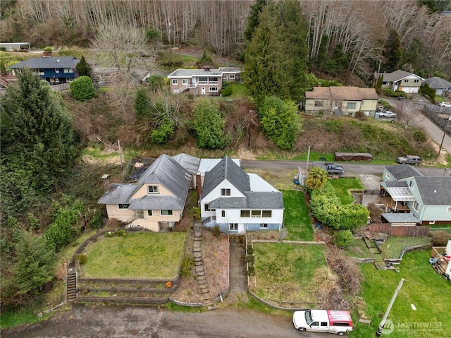 birds eye view of property featuring a residential view