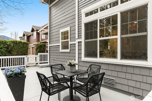 view of patio with visible vents