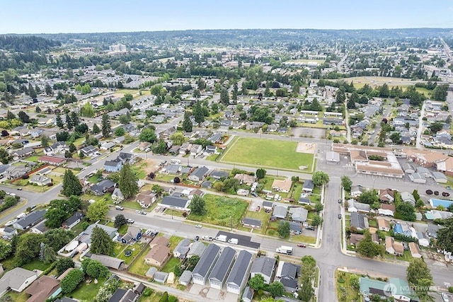 bird's eye view with a residential view