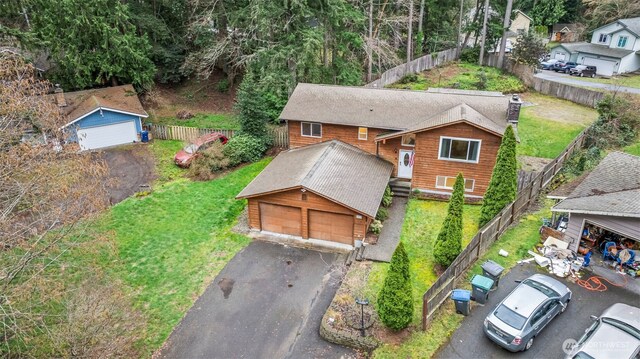 birds eye view of property