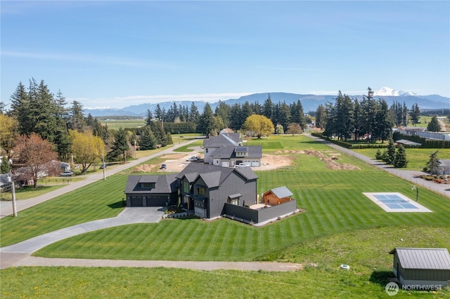 837 Van Dyk Rd, Lynden, WA 98264 - aerial view with a mountain view