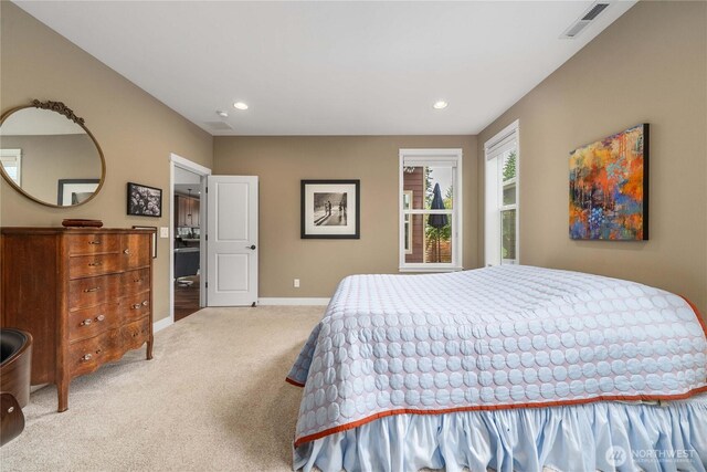 14317 Knoll Park Dr E, Bonney Lake, WA 98391 - carpeted bedroom with baseboards and recessed lighting