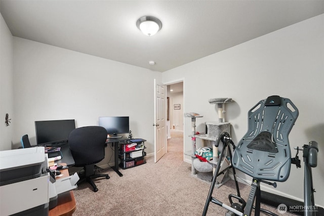 8107 165th Street Ct E, Puyallup, WA 98375 - office area with carpet and baseboards