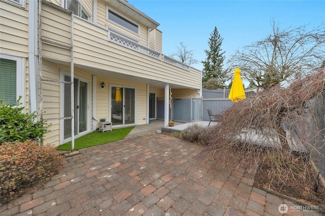 view of patio / terrace with fence