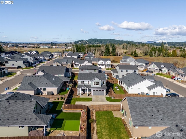 birds eye view of property featuring a residential view