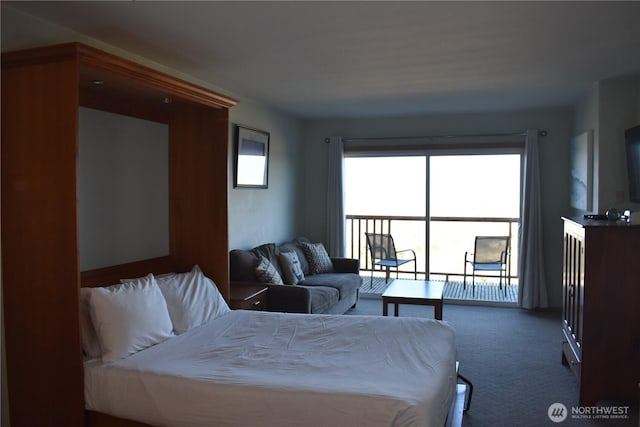 bedroom featuring carpet floors