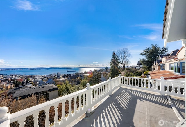 307 W Highland Dr, Seattle, WA 98119 - balcony featuring a water view