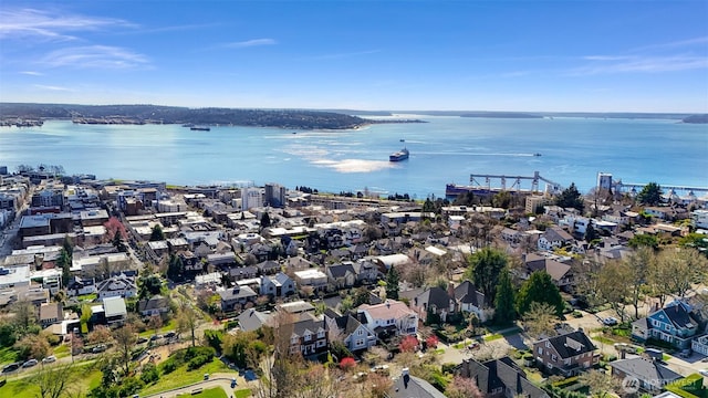 307 W Highland Dr, Seattle, WA 98119 - bird's eye view featuring a water view