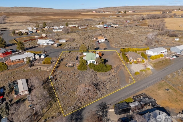 bird's eye view featuring view of desert