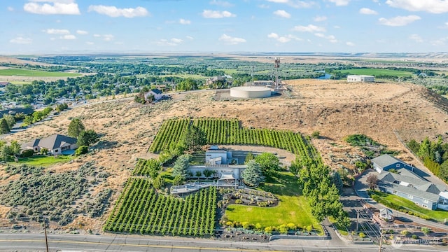 bird's eye view featuring a rural view