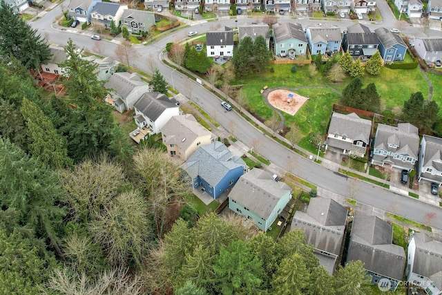 birds eye view of property featuring a residential view