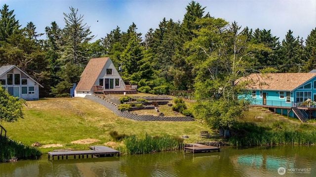 662 Mt Olympus Ave SE, Ocean Shores, WA 98569 - aerial view of property and surrounding area featuring a large body of water