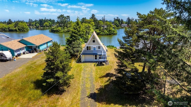 662 Mt Olympus Ave SE, Ocean Shores, WA 98569 - view from above of property with a large body of water and a tree filled landscape
