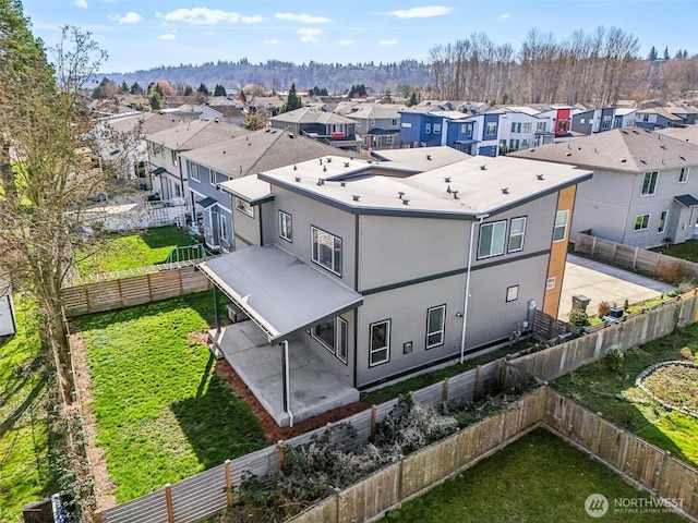 birds eye view of property featuring a residential view