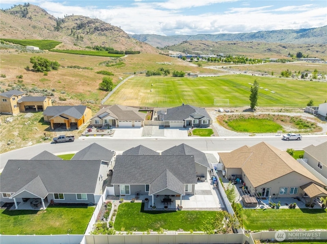 479 Sunny Brooke Ln, Chelan, WA 98816 - aerial view of residential area with a mountain backdrop