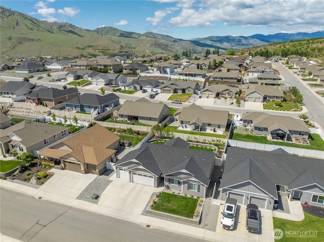 479 Sunny Brooke Ln, Chelan, WA 98816 - aerial perspective of suburban area with a mountain backdrop