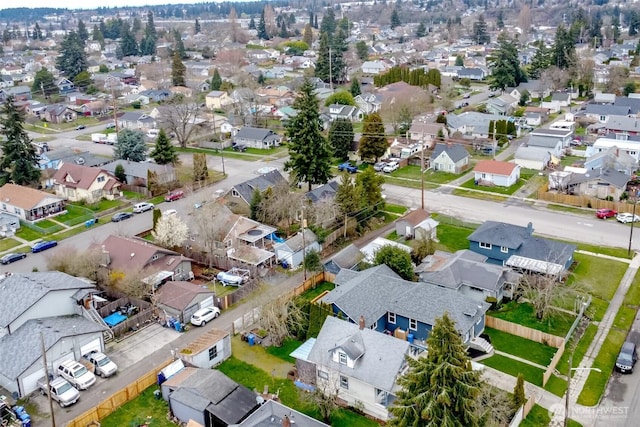 birds eye view of property featuring a residential view