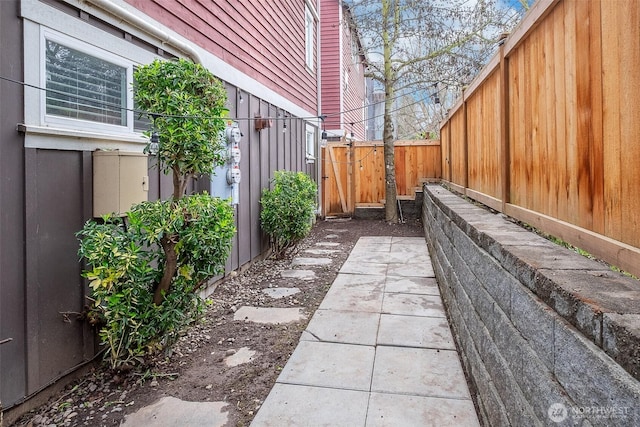 view of patio / terrace with fence