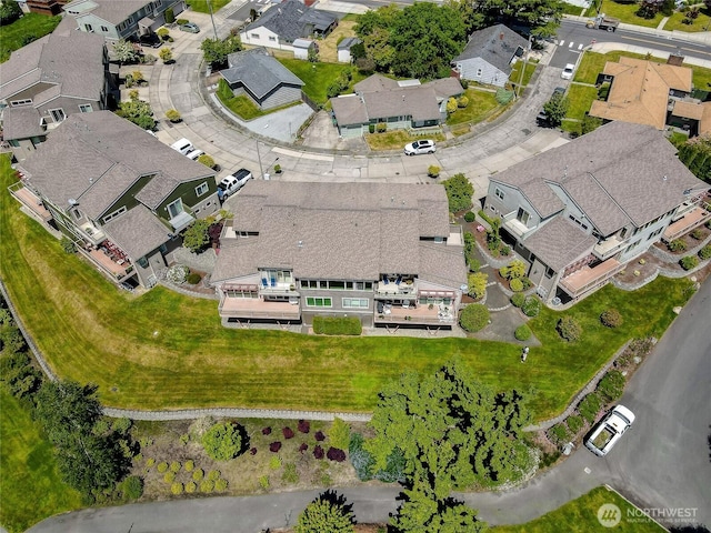 birds eye view of property featuring a residential view