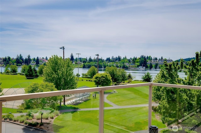 view of water feature