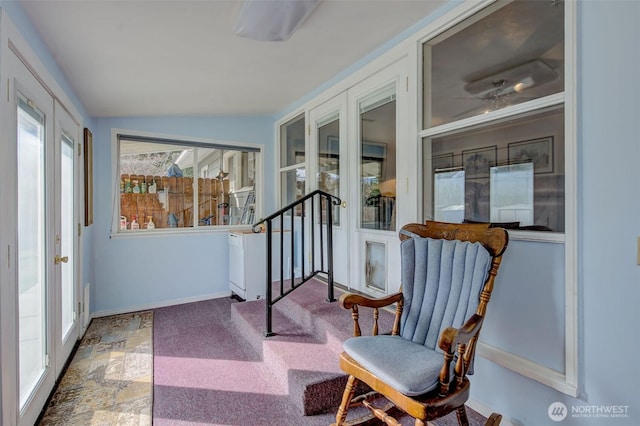 view of sunroom / solarium