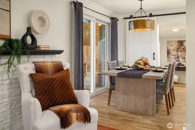 interior space with plenty of natural light and light wood finished floors