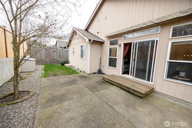 view of patio / terrace with a fenced backyard