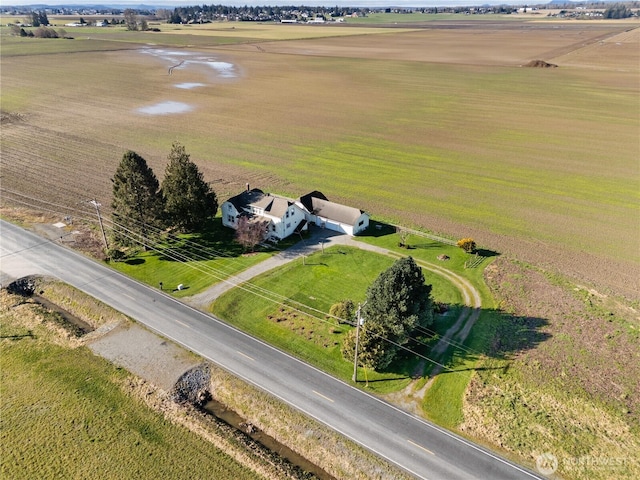 drone / aerial view featuring a rural view