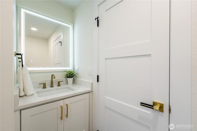 bathroom with vanity