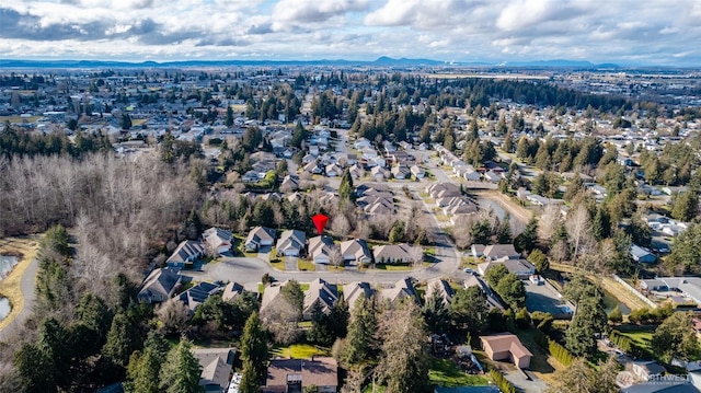 aerial view featuring a residential view