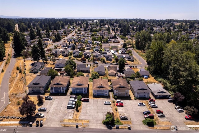 aerial view featuring a residential view