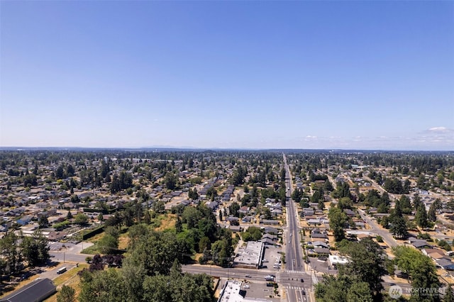 aerial view featuring a residential view