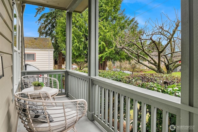 view of balcony