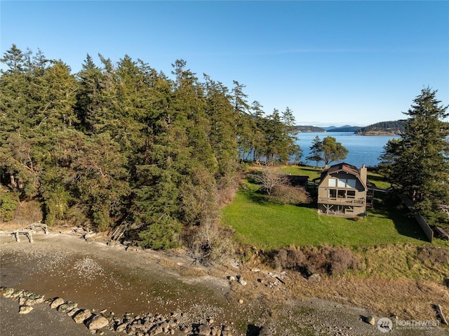 239 Shoreland Dr, Lopez Island, WA 98261 - view of water feature featuring exterior structure
