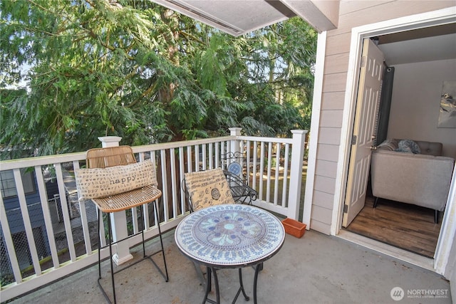 view of balcony