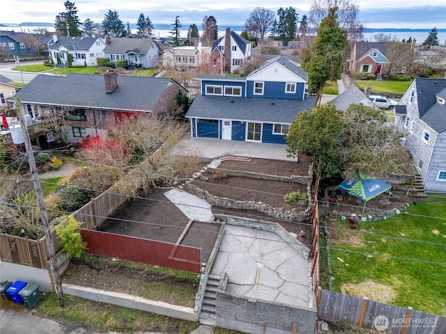 bird's eye view featuring a residential view