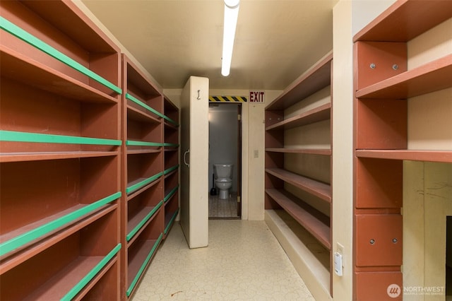 view of storage room