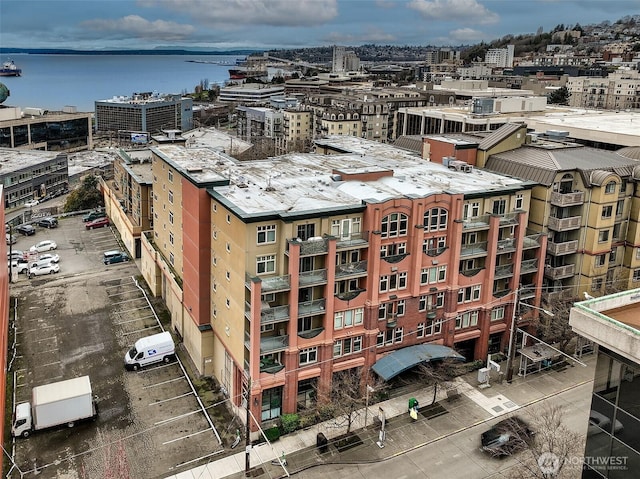 view of city featuring a water view