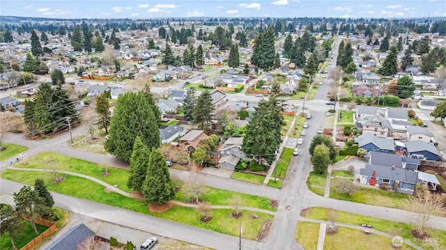 aerial view featuring a residential view