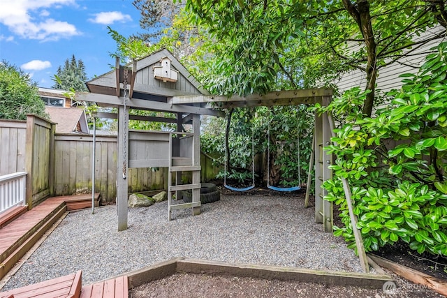 view of patio / terrace featuring a fenced backyard