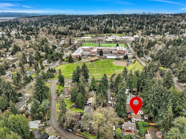 birds eye view of property