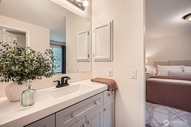 bathroom with vanity