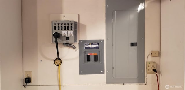 utility room with electric panel