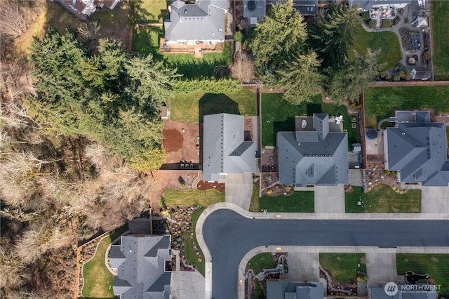 bird's eye view featuring a residential view