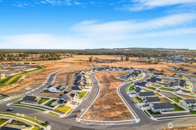 aerial view featuring a residential view