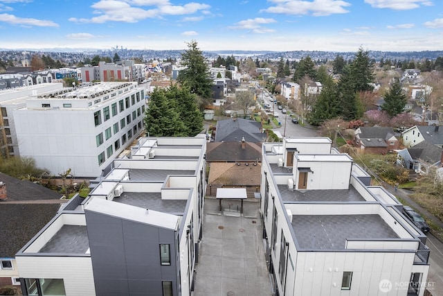 bird's eye view featuring a residential view