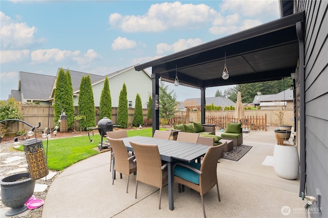 16103 NE 102nd Way, Vancouver, WA 98682 - view of patio featuring outdoor dining area and a grill