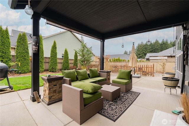 16103 NE 102nd Way, Vancouver, WA 98682 - fenced backyard featuring a patio and an outdoor hangout area